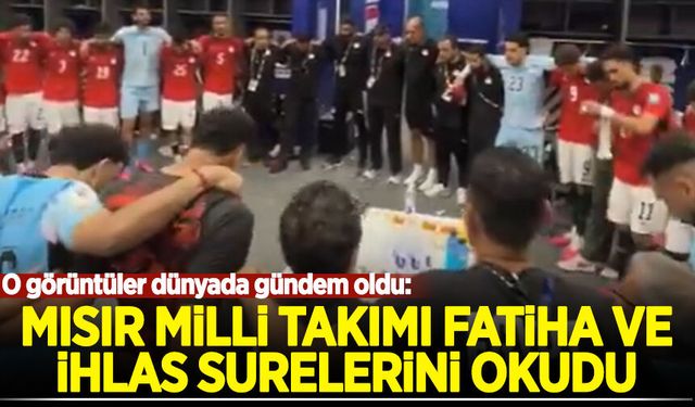 Dünya Kupası'nda ilki yaşayan Mısır, soyunma odasında İhlas ve Fatiha surelerini okudu