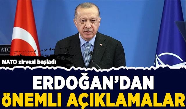 NATO zirvesi başladı: Cumhurbaşkanı Erdoğan'dan önemli açıklamalar
