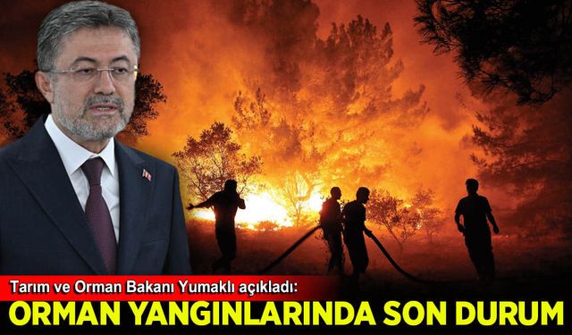 İbrahim Yumaklı yangınlar hakkında son durumu paylaştı