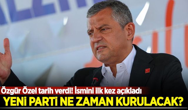 Özgür Özel tarih verdi! Yeni parti ne zaman kurulacak? İsmini ilk kez açıkladı