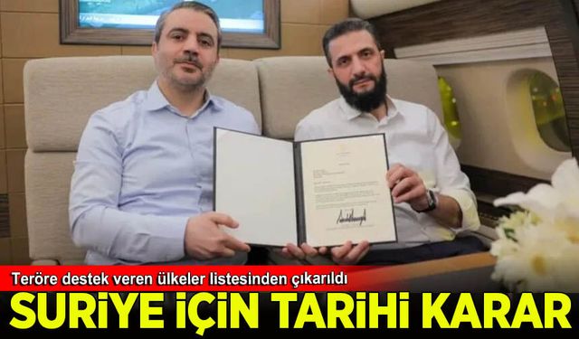 ABD'den Suriye için tarihi karar: Teröre destek veren ülkeler listesinden çıkarıldı