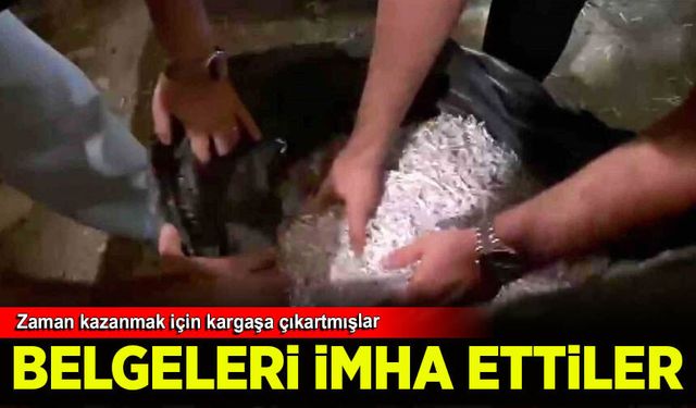 Alihan Kuriş operasyonunda imha edilmek üzere olan belgelere el konuldu