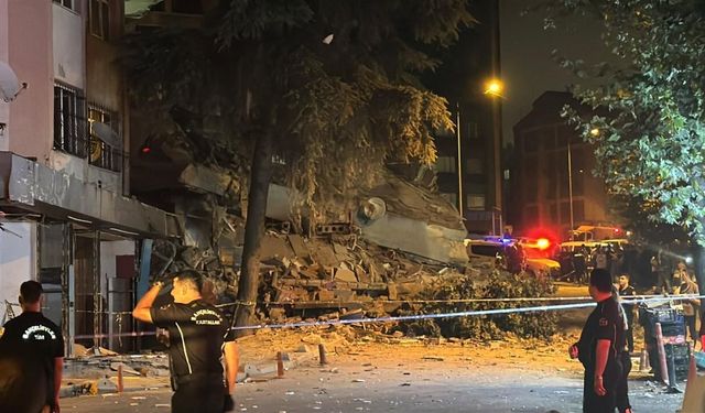 Bahçelievler'de 4 katlı bina çöktü