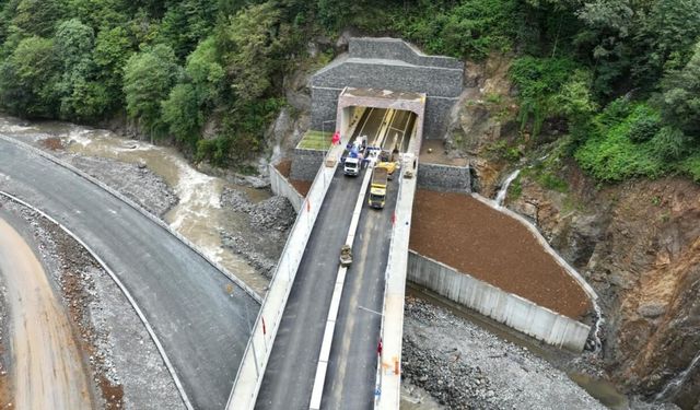 Çamlıhemşin Tünelli Geçişi pazartesi hizmete açılacak