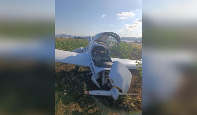 Çatalca'da eğitim uçağı kaza kırıma uğradı