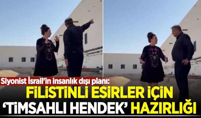 Siyonist İsrail'in insanlık dışı planı: Filistinli esirler için timsahlı hendek hazırlığı!