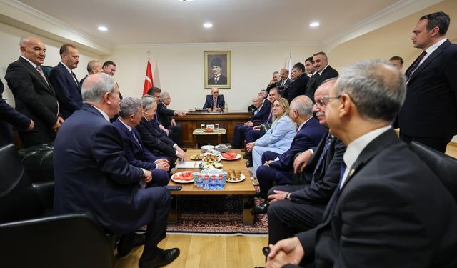 TBMM Başkanı Numan Kurtulmuş, kulisleri ziyaret etti