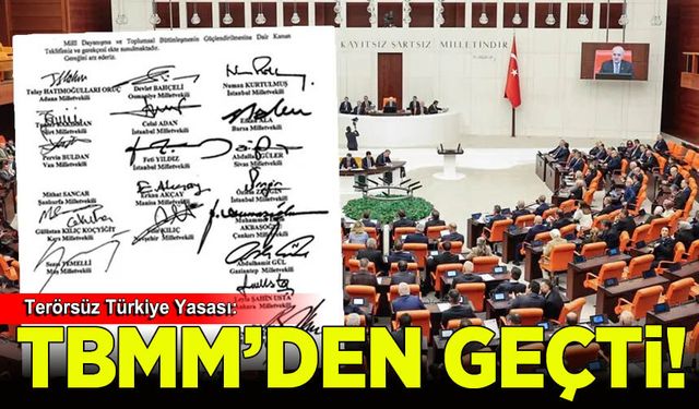 Terörsüz Türkiye Yasası TBMM'den geçti