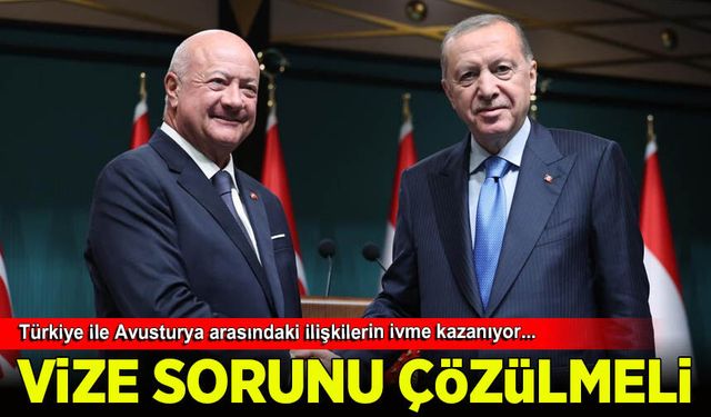 Cumhurbaşkanı Erdoğan'dan vize serbestisi vurgusu