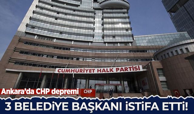 Ankara'da Beypazarı, Kalecik ve Güdül Belediye Başkanları CHP'den istifa etti