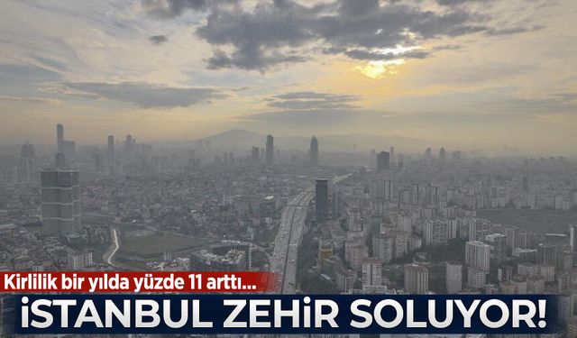 İstanbul'da hava kirliliği bir yılda yüzde 11 arttı