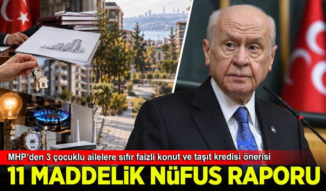 MHP'den 3 ve daha fazla çocuklu ailelere sıfır faizli konut ve taşıt kredisi önerisi