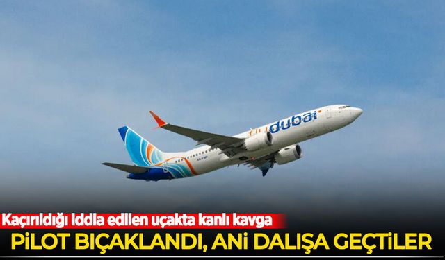 Kaçırıldığı iddia edilen uçakta kanlı kavga:  Pilot bıçaklandı, ani dalışa geçtiler