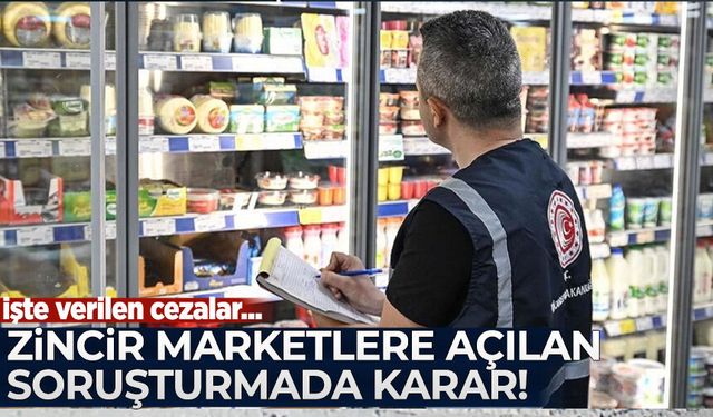 Zincir marketlere açılan soruşturmada karar! İşte verilen cezalar...