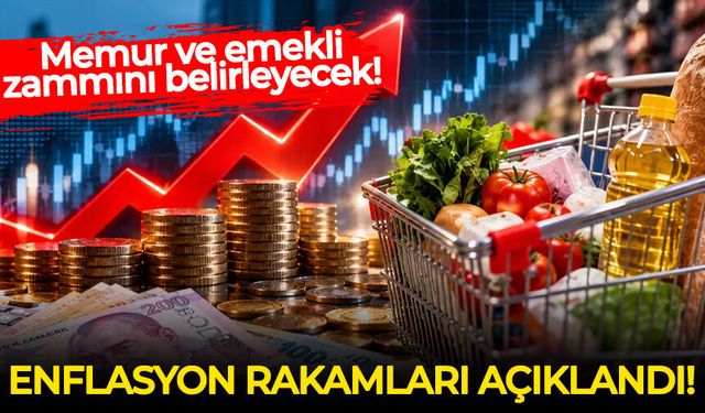 Enflasyon rakamları açıklandı! Memur ve emekli zammını belirleyecek!