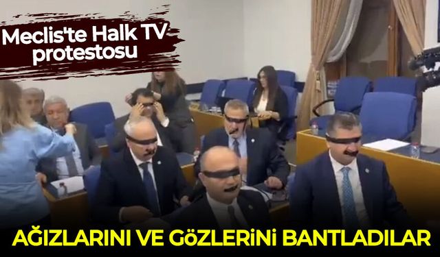 Yeni Parti milletvekilleri Halk TV'ye kayyum atanmasını protesto etti