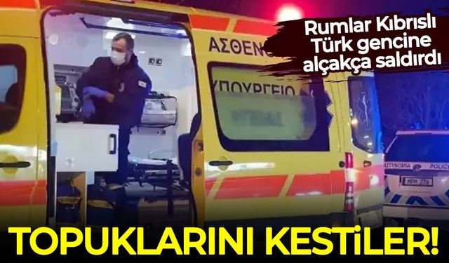 Rumlar Kıbrıslı Türk gencine alçakça saldırdı: Topuklarını kestiler!
