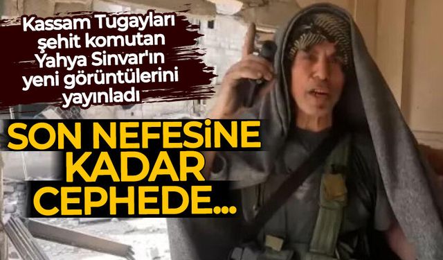 Şehit komutan Yahya Sinvar’ın hiç görülmemiş görüntüleri: Son nefesine kadar cephede...
