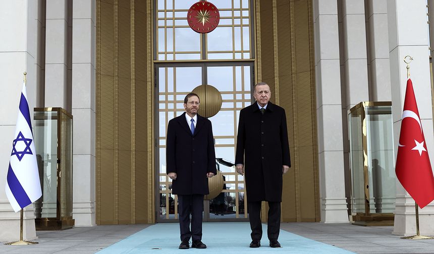 Cumhurbaşkanı Erdoğan, İsrail Cumhurbaşkanı Herzog ile görüştü