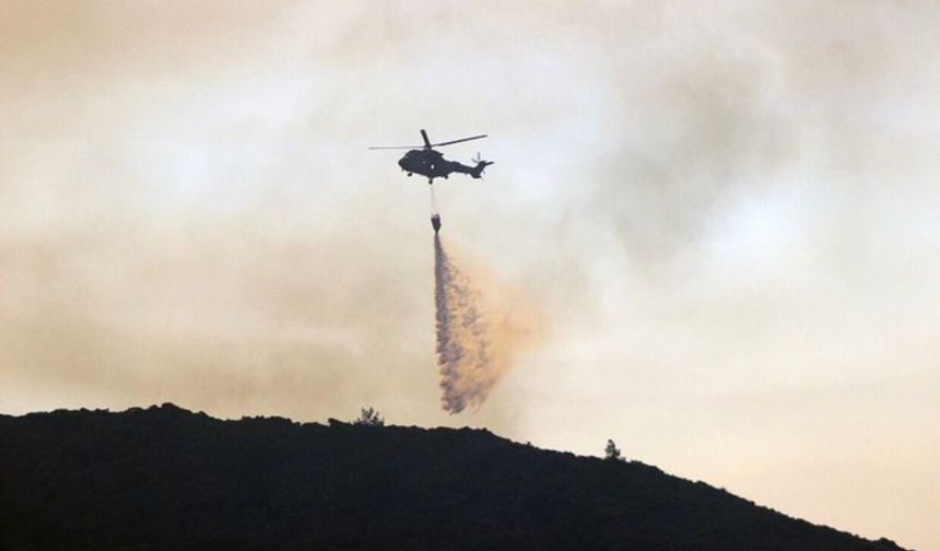 MSB, Kütahya'dakiorman yangınları için 8 helikopter görevlendirdi