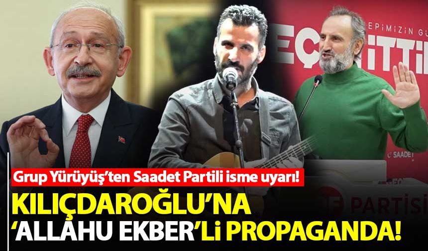 Kılıçdaroğlu'nu Grup Yürüyüş'ün 'Allahu Ekber' ezgisiyle güzelleyen Ümit Çebi'ye uyarı