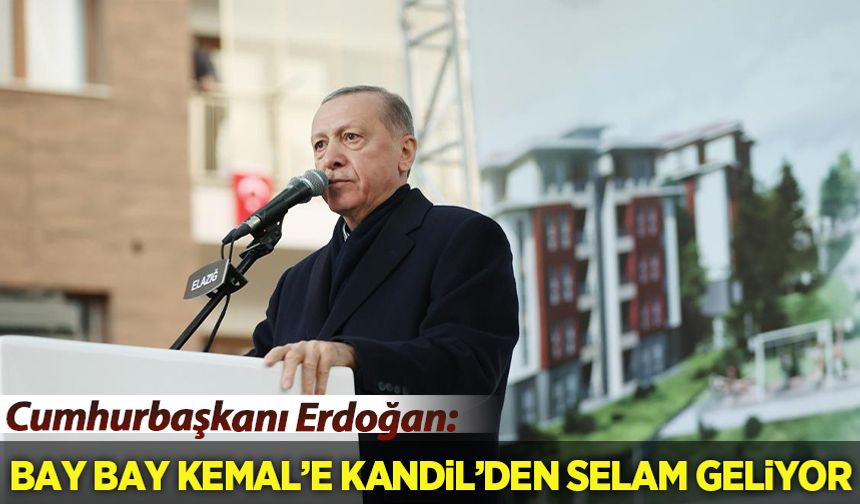 Cumhurbaşkanı Erdoğan: Bay Bay Kemal'e Kandil'den selam geliyor
