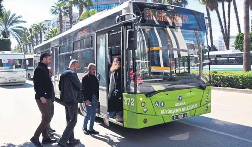 Adana'da toplu taşıma ücretlerine zam!