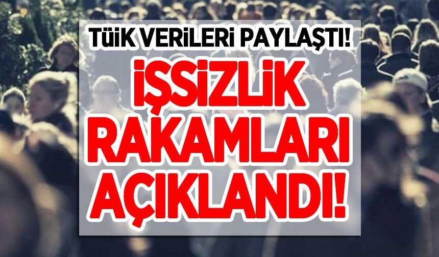 Temmuz ayı işsizlik rakamları açıklandı!