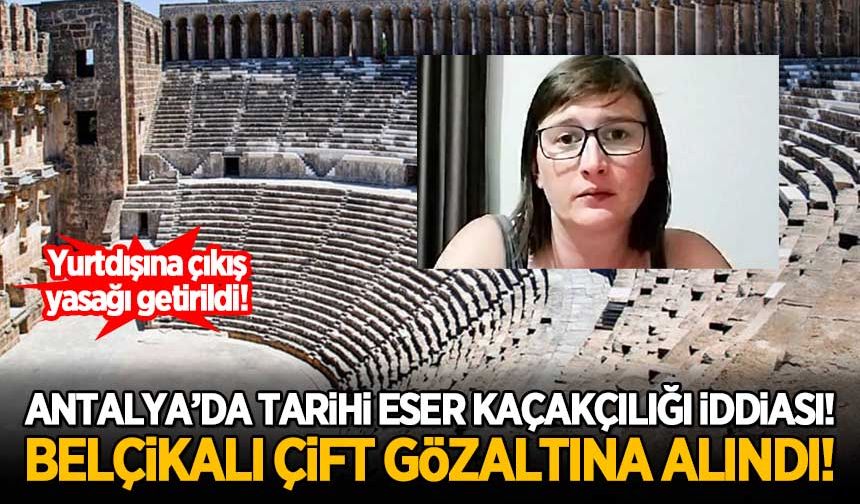 Antalya'da tarihi eser kaçakçılığı şüphesi! Belçikalı turistler gözaltında...