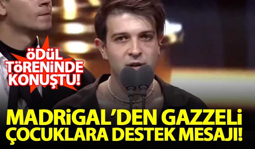 Madrigal'den Gazzeli çocuklara destek mesajı: Yanınızdayız!