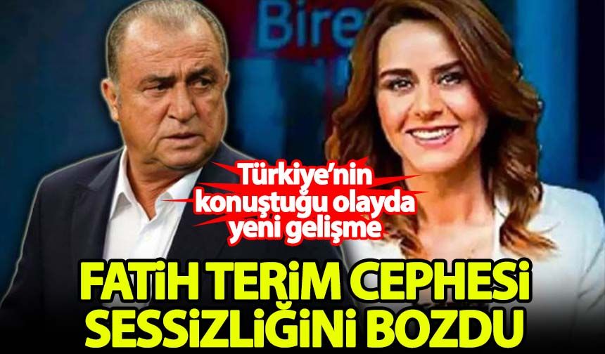 Seçil Erzan olayında yeni gelişme! Fatih Terim cephesi sessizliğini bozdu