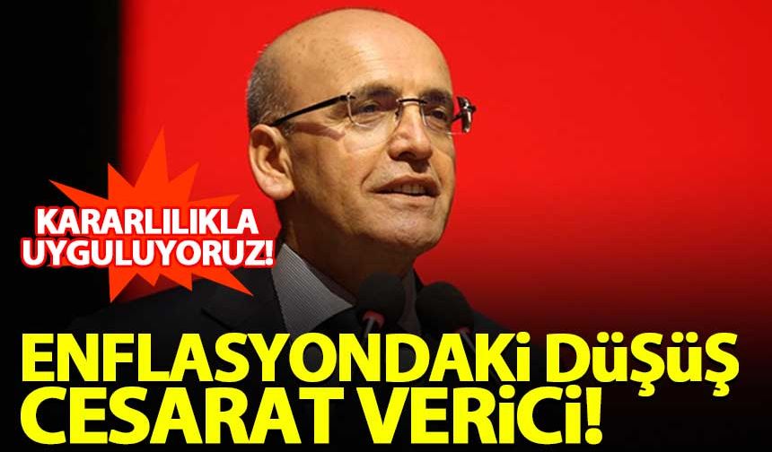 Bakan Şimşek'ten 'enflasyon' açıklaması