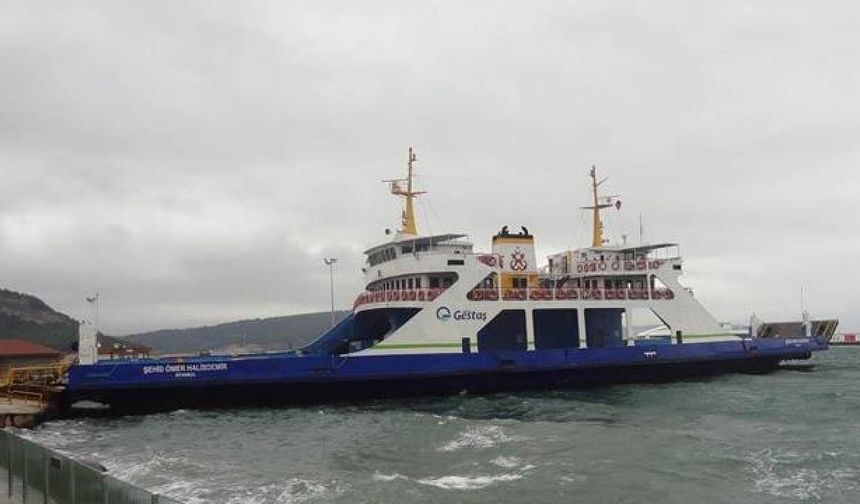 Çanakkale'de bazı feribot seferleri iptal edildi