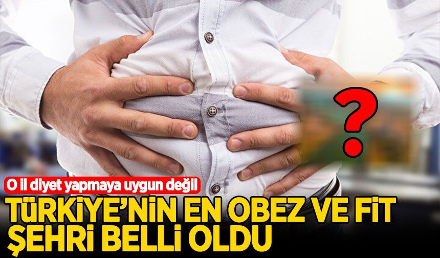 Türkiye'nin en obez ve en fit şehri belli oldu