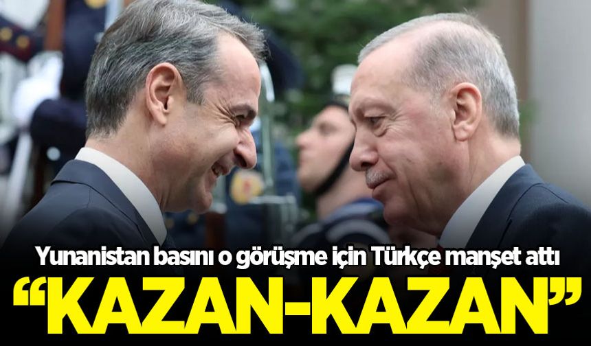Gözler Miçotakis'in ziyaretinde! Yunan basınından Türkçe manşet