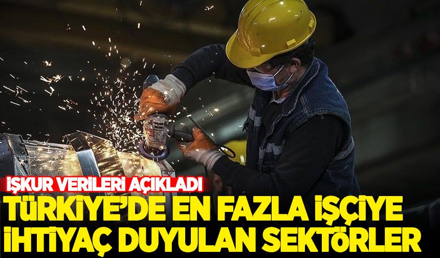 İŞKUR yeni verileri paylaştı: Türkiye'de açık iş oranı en fazla olan sektörler belli oldu