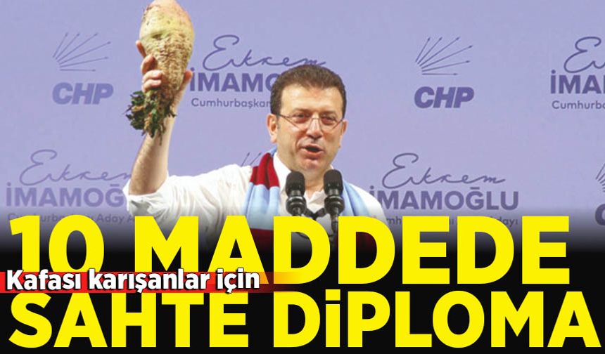 10 Maddede sahte diploma