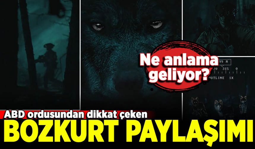 ABD ordusundan dikkat çeken Bozkurt paylaşımı
