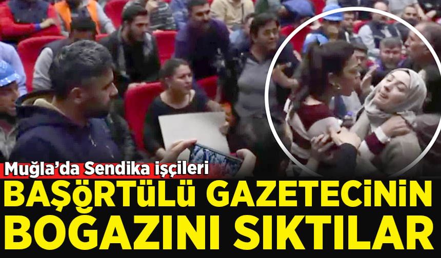 Başörtülü Gazeteciyi darp ettiler