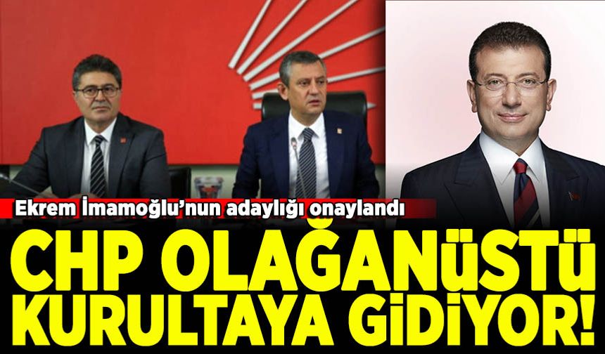 CHP Parti meclisi 'olağanüstü kurultay' kararını onayladı