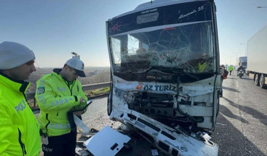 Tekirdağ'da zincirleme kaza: 7 yaralı