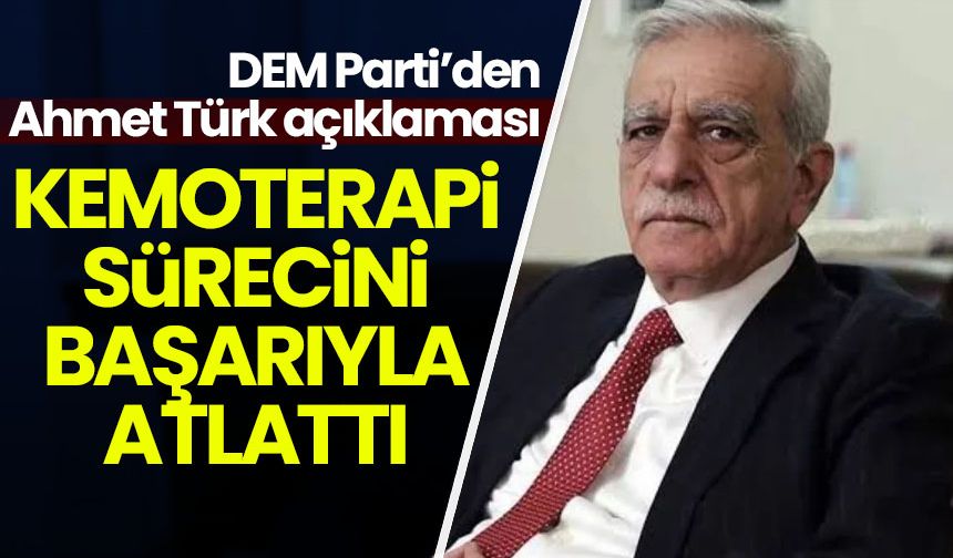 DEM Parti'den Ahmet Türk açıklaması