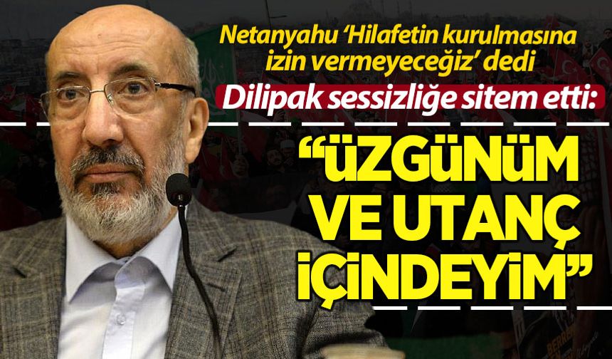 Dilipak: Üzgünüm ve utanç içindeyim
