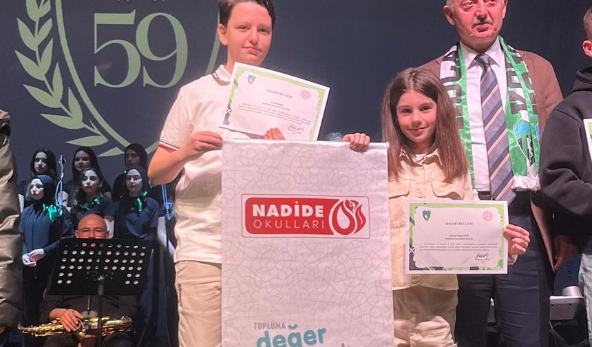 Merkezi Kocaeli olan Mikav (Manevi ve İktisadi Kalkınma Vakfı)na bağlı Özel Nadide Okullarından bir gurur tablosu daha