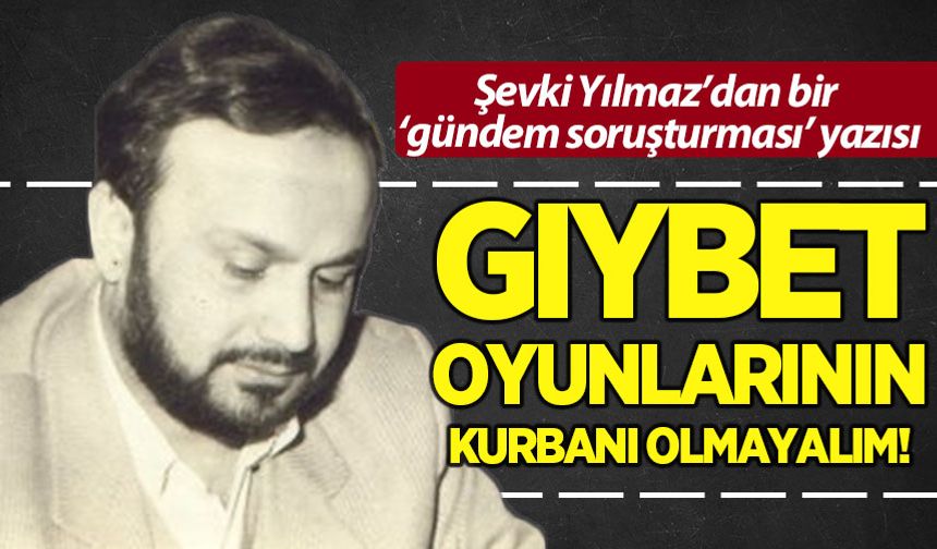 Şevki Yılmaz sordu ve cevapladı: Ana gündemimiz ne olmalı?