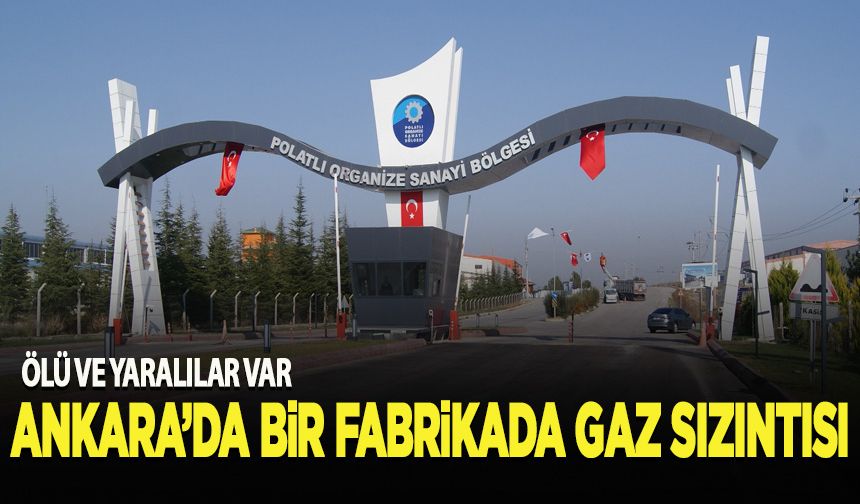 Ankara'da bir fabrikada gaz sızıntısı: Ölü ve yaralılar var