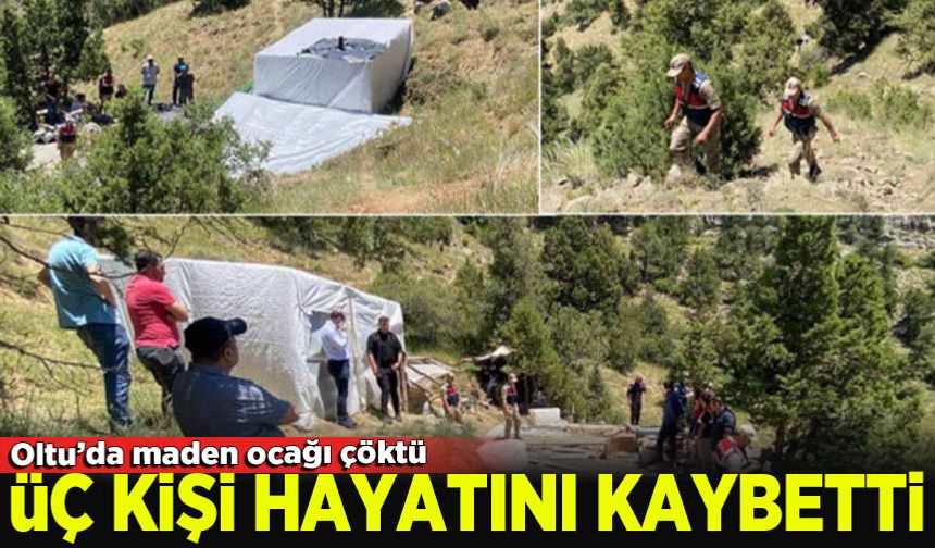 Erzurum'da Oltu taşı ocağında göçük