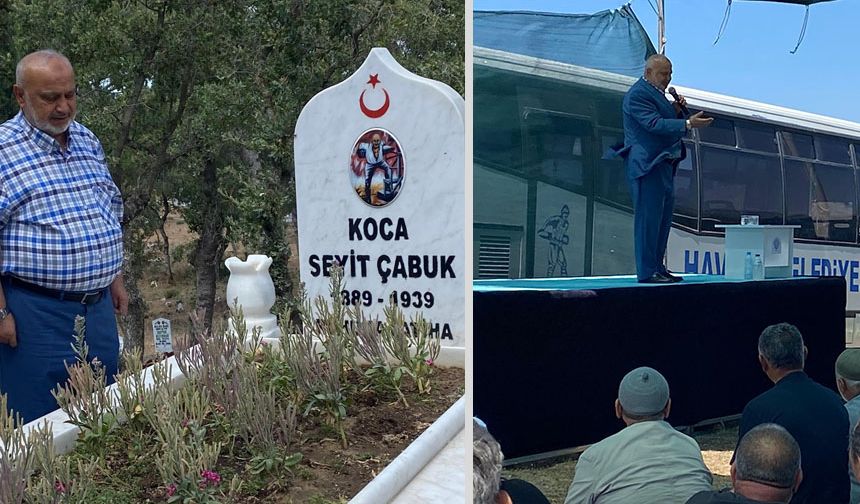Şevki Yılmaz, Seyit Onbaşı'yı anma programında konuştu