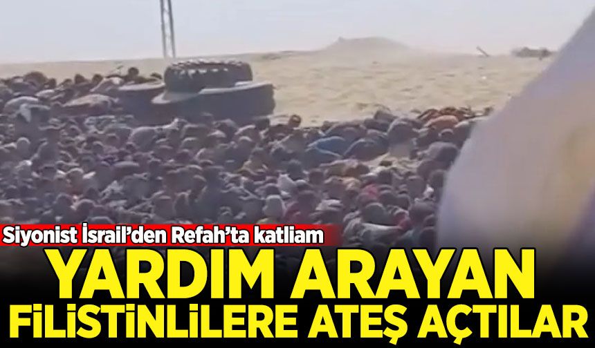 Siyonist İsrail yardım arayan Filistinlilere ateş açtı