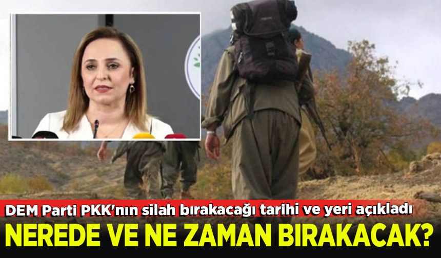 DEM Parti PKK'nın silah bırakacağı tarihi ve yeri açıkladı